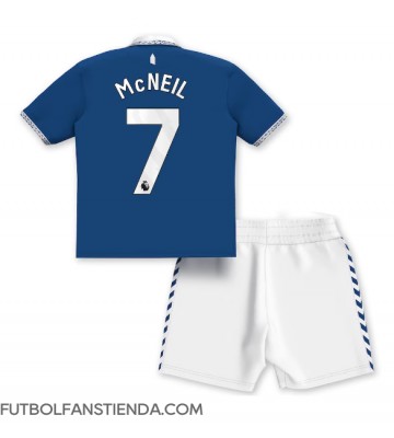 Everton Dwight McNeil #7 Primera Equipación Niños 2023-24 Manga Corta (+ Pantalones cortos)